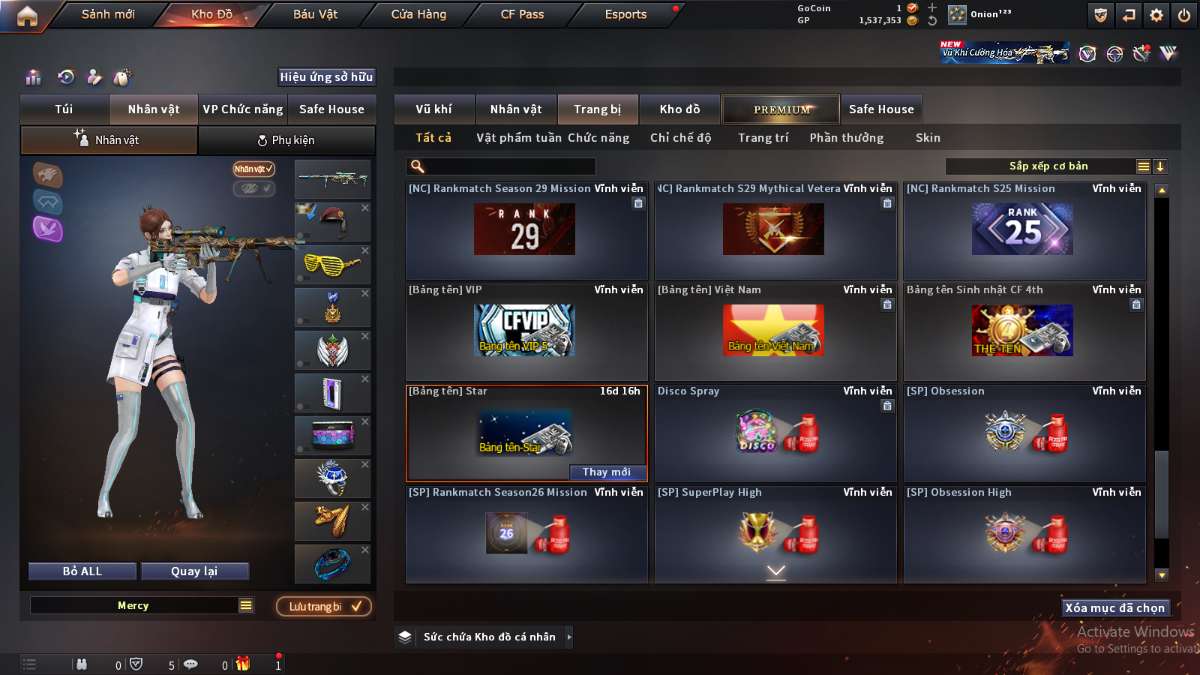shop acc cf uy tin gia re
